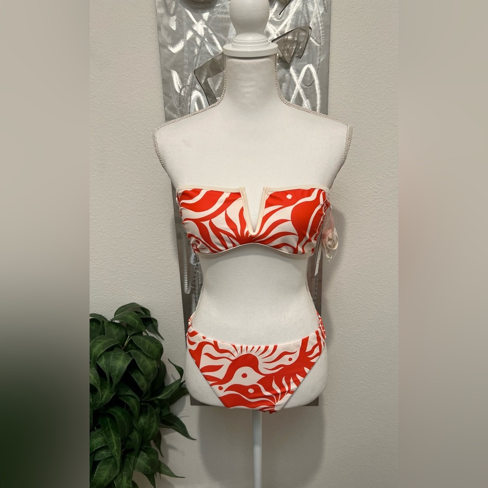 Sanctuary White Sand V-Wire Bandeau Bikini